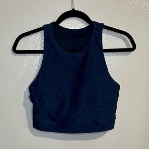 LARGE- JOY LAB- Navy Blue Heathered Sports Bra